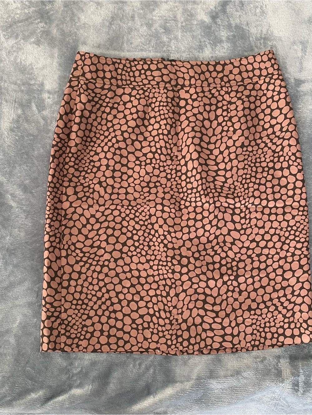 Brown Polka Dot Pencil Skirt Ann Taylor LOFT size 6